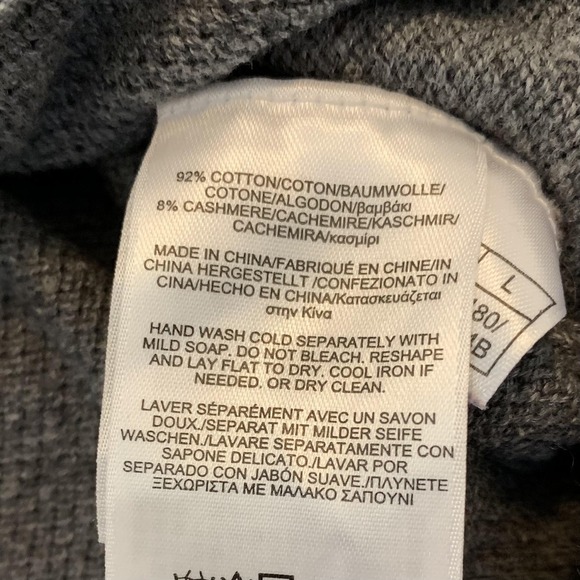 Brooks Brothers Sweaters Lot Of 2 Mens Large Gray Orange Cotton Cashmere Henley - Picture 4 of 12